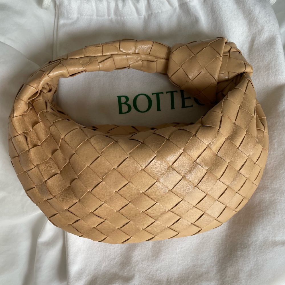Bottega Veneta Mini Jodie Bag in Almond